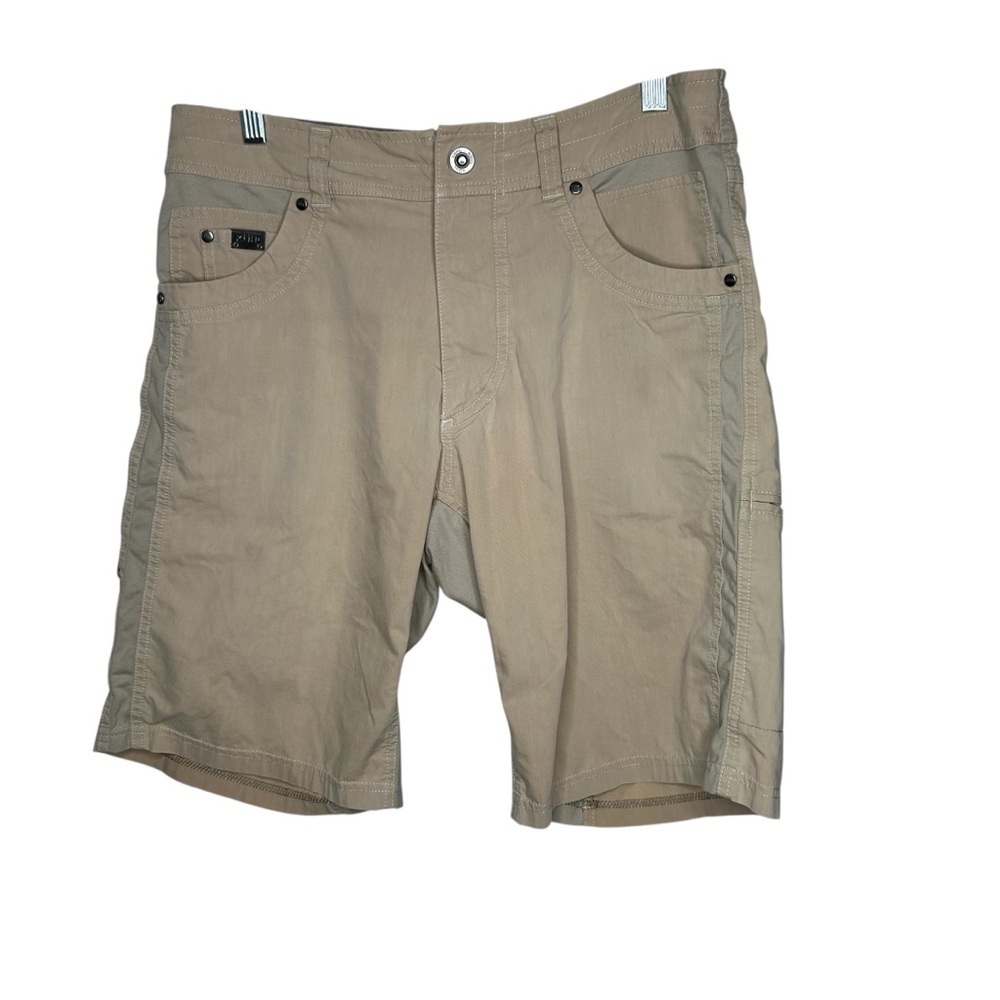 Kuhl Radikl Men’s Tan Athletic Shorts Versatile and Durable size 32